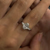 ANSTER Jewelry Customize 9K 10K 14K 18K Gold IGI 1ct 3ct Oval Cut Lab Grown Diamond Ring