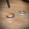 ANSTER Jewelry IGI Open 18K gold Ring Square Cut Lab Grown Diamond Tennis Ring