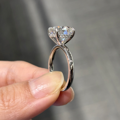 ANSTER Wholesales Price Big carat 5ct Round cut Lab Grown Diamond Ring with IGI