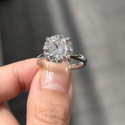 ANSTER Wholesales Price Big carat 5ct Round cut Lab Grown Diamond Ring with IGI