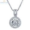 ANSTER Jewelry Custom Platinum PT950 Lab Grown Diamond Necklace