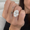 ANSTER Jewelry Customize 18K Gold IGI 8ct Oval Cut Lab Grown Diamond Ring