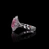 ANSTER Platinum Jewelry PT950 Ring 3 Carat CVD Fancy Lab Grown Diamond Ring with IGI
