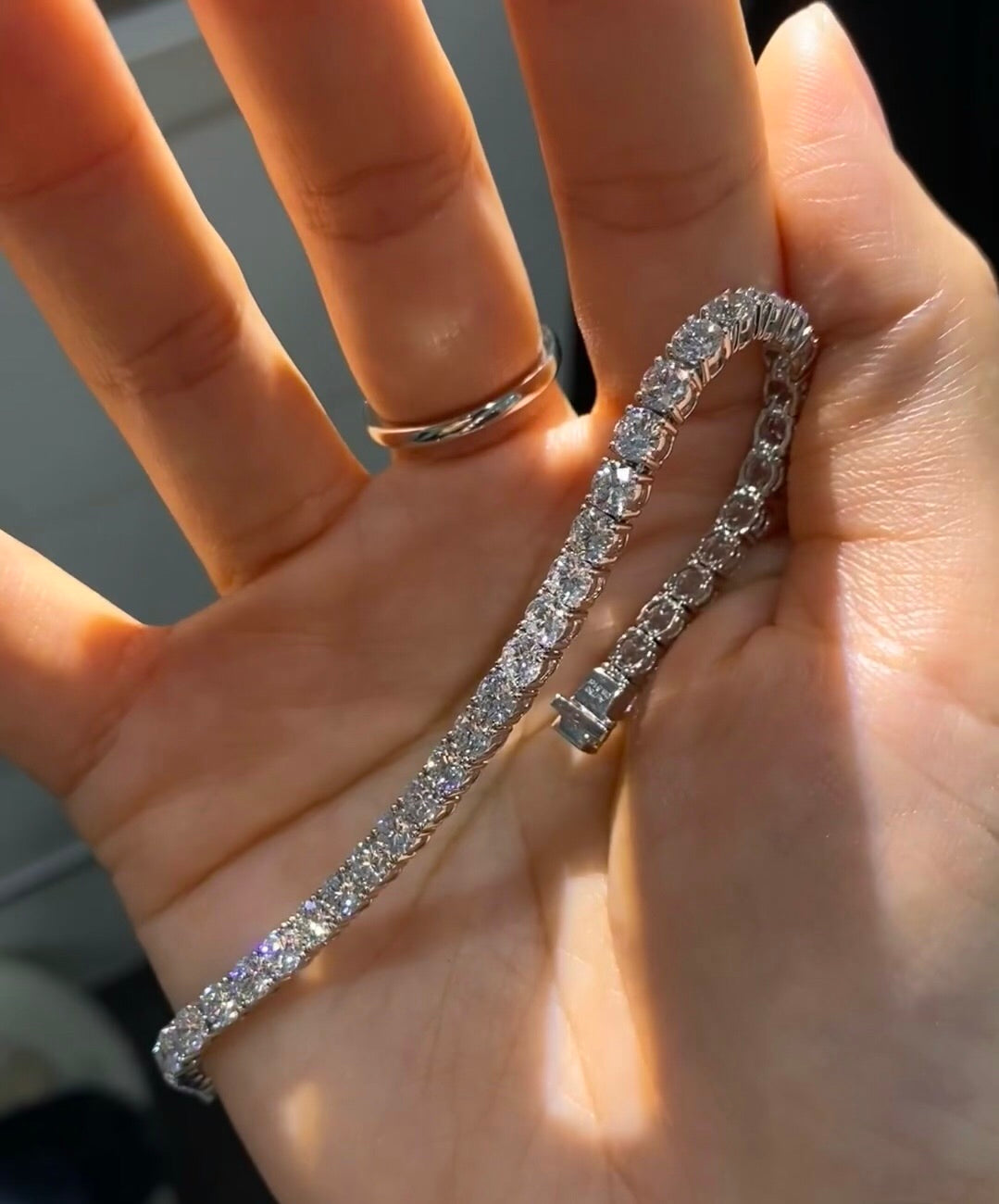 ANSTER Jewelry OEM IGI GIA PT950 Platinum VS VVS Lab Grown Diamond Bracelet