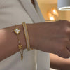 ANSTER 18K Gold Luxury Jewelry 1.7*1.7mm Lab Grown Diamonds Bangle with IGI