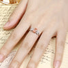 ANSTER Jewelry IGI Platinum PT950 1.05ct Oval Cut Pink Lab Grown Diamond Ring