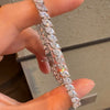 ANSTER Jewelry Marquise cut Lab Grown Diamond Tennis Chain Bracelet with IGI