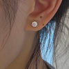 ANSTER Wholesales Price 1ct Round cut Lab Grown Diamonds Stud Gold Earrings with IGI