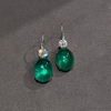 ANSTER Jewelry 18K Gold Jewelry Lab Grown Emerald Earrings with GIA