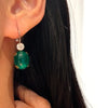 ANSTER Jewelry 18K Gold Jewelry Lab Grown Emerald Earrings with GIA