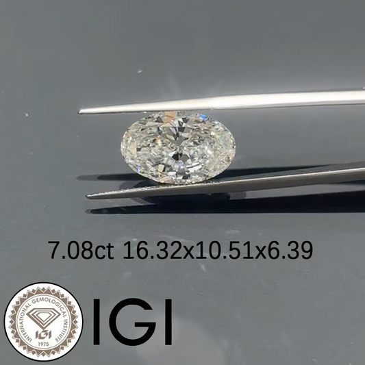 ANSTER Wholesales Price 7ct Lab Grown Loose Diamonds with IGI for Jewelry making