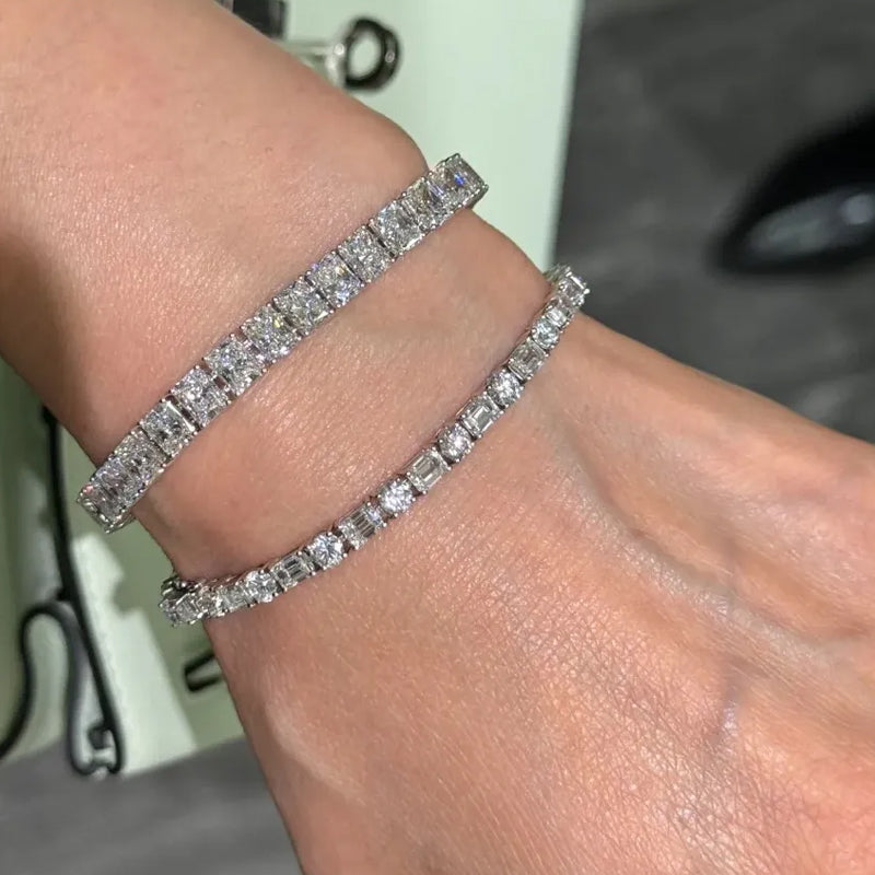 ANSTER Jewelry OEM IGI GIA PT950 Platinum VS VVS Lab Grown Diamond Bracelet