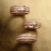 ANSTER Customized Fine Jewelry Rotating Design Meleee Lab Grown Diamond Ring