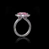 ANSTER Platinum Jewelry PT950 Ring 3 Carat CVD Fancy Lab Grown Diamond Ring with IGI