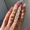 ANSTER Jewelry Customize 9K 10K 14K 18K Gold IGI 1ct 3ct Oval Cut Lab Grown Diamond Ring