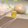 ANSTER Jewelry Platinum PT950 Ring 1ct VVS Fancy Lab Grown Diamond Ring with IGI