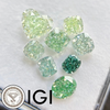 ANSTER Wholesales Fancy Green Color Lab Grown Diamond Loose Stone with IGI for Jewelry making