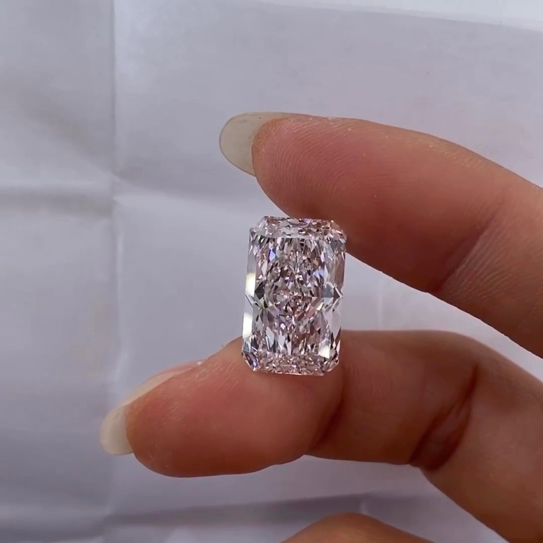 ANSTER Jewelry Anel de diamante ético feito à mão em ouro 18K com lapidação pera cultivado em laboratório 