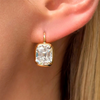 ANSTER Wholesales Price 18K Solid Gold 8ct Cushion cut Lab Grown Diamonds Earrings with IGI