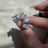 ANSTER Wholesales Price White Gold 8ct Pear cut Lab Grown Diamonds Stud Earrings with IGI
