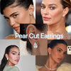 ANSTER Wholesales Price White Gold 8ct Pear cut Lab Grown Diamonds Stud Earrings with IGI