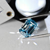 ANSTER Jewelry Anel de diamante ético feito à mão em ouro 18K com lapidação pera cultivado em laboratório 