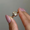 ANSTER 18K Gold Jewelry VS2 VVS1 Fancy Cut Shape Lab Grown Diamond Ring with IGI
