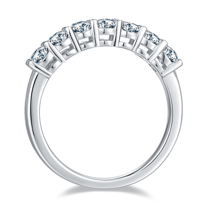 2.1 CTW Oval Moissanite  S925 Ring plated