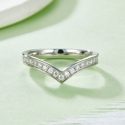 2.5 CTW Round Moissanite  S925 Ring plated