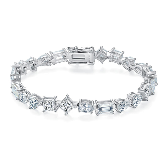 11.5 CTW  Moissanite S925 Bracelet plated