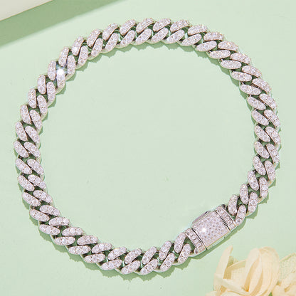 2.75 CTW Round Moissanite S925 Bracelet plated 6mm Width
