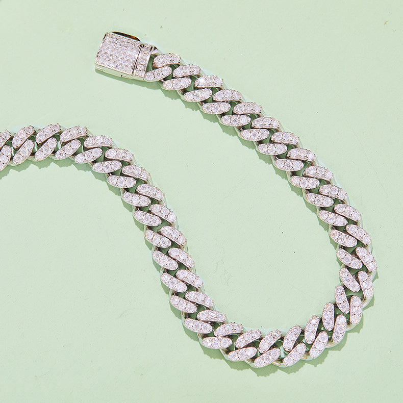2.75 CTW Round Moissanite S925 Bracelet plated 6mm Width