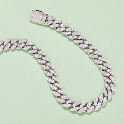 2.75 CTW Round Moissanite S925 Bracelet plated 6mm Width