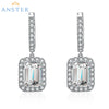 ANSTER Jewelry Customize Platinum PT950 Lab Grown Diamond Earrings