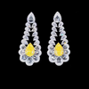 ANSTER Wholesales Price Pear cut Yellow Lab Grown Loose Diamonds with IGI for White Gold Earrings