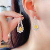 ANSTER Wholesales Price Pear cut Yellow Lab Grown Loose Diamonds with IGI for White Gold Earrings