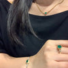 ANSTER Wholesales Price 2ct Lab Grown Emerald Bracelet Chains with GRC