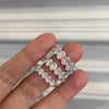 ANSTER Jewelry Anel de diamante ético feito à mão em ouro 18K com lapidação pera cultivado em laboratório 