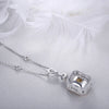 ANSTER Jewelry Custom PT950 Platinum Yellow Lab Grown Diamond Necklace