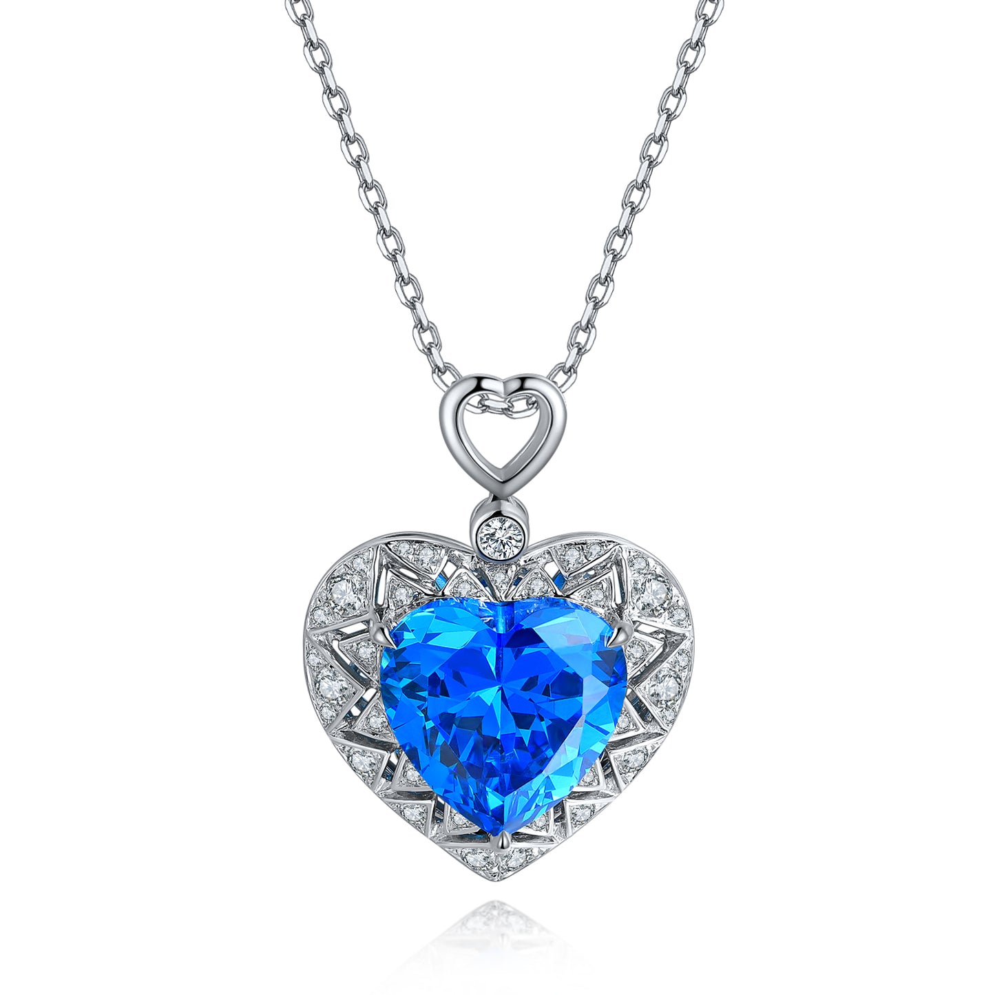 ANSTER Jewelry Platinum PT950 8.62ct IGI Fancy Color VVS2 Lab Grown Diamond Necklace