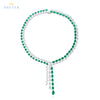 ANSTER Fine Jewelry Lab Grown Gemstone Lab Emerald 18K Gold Necklace