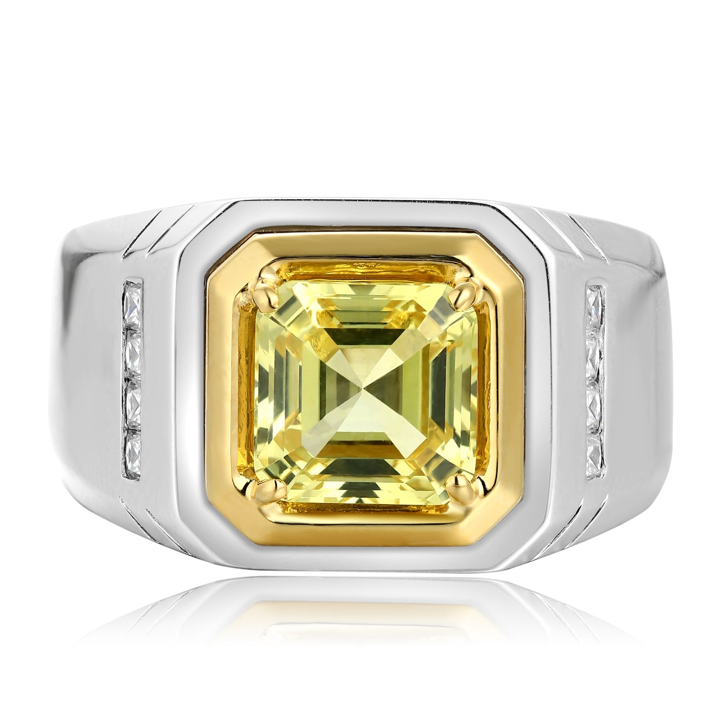 ANSTER Jewelry Custom Handcrafted Ethical Lab Grown Diamond Platinum men ring