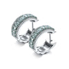 ANSTER Jewelry 7.3 CTW Victorian Lab Grown Rainbow Gemstone PT950 Platinum Earrings