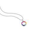 ANSTER Jewelry Princess Lab Grown Rainbow Slinky Platinum PT950 Necklace