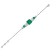 ANSTER Jewelry Custom Fine Jewelry Suqare Cut Lab Grown Emerald 18K Gold Bracelet