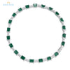 ANSTER Jewelry Custom Lab Grown Gemstone Lab Emerald 18K Gold Necklace