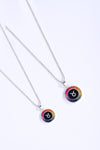 ANSTER Jewelry Princess Lab Grown Rainbow Constellation Platinum PT950 Necklace