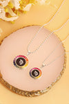 ANSTER Jewelry Princess Lab Grown Rainbow Constellation Platinum PT950 Necklace