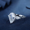 ANSTER Jewelry Custom Handcrafted Ethical 18K gold Pear Cut Lab Grown Diamond Ring
