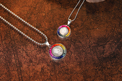 ANSTER Jewelry Princess Lab Grown Rainbow Queen S925 Necklace plated
